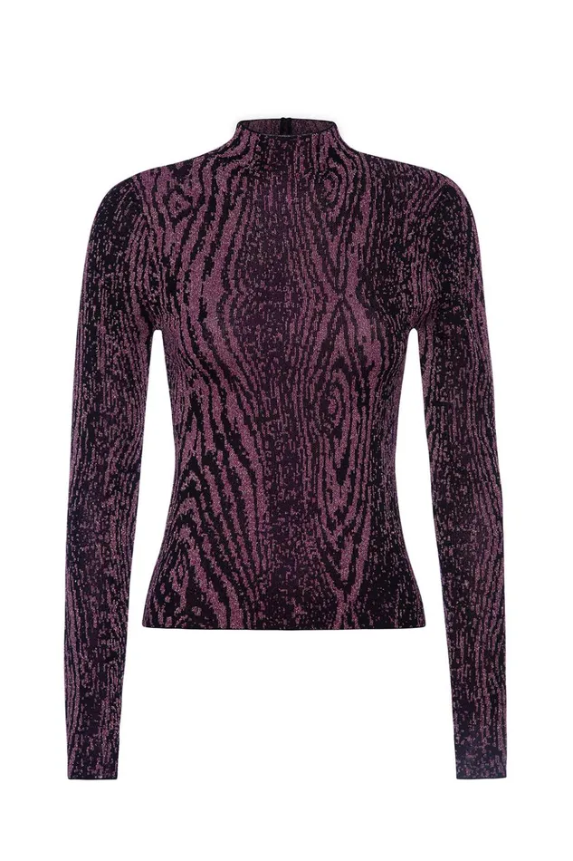 MISA Los Angeles CLARA TOP Plum Women Tops