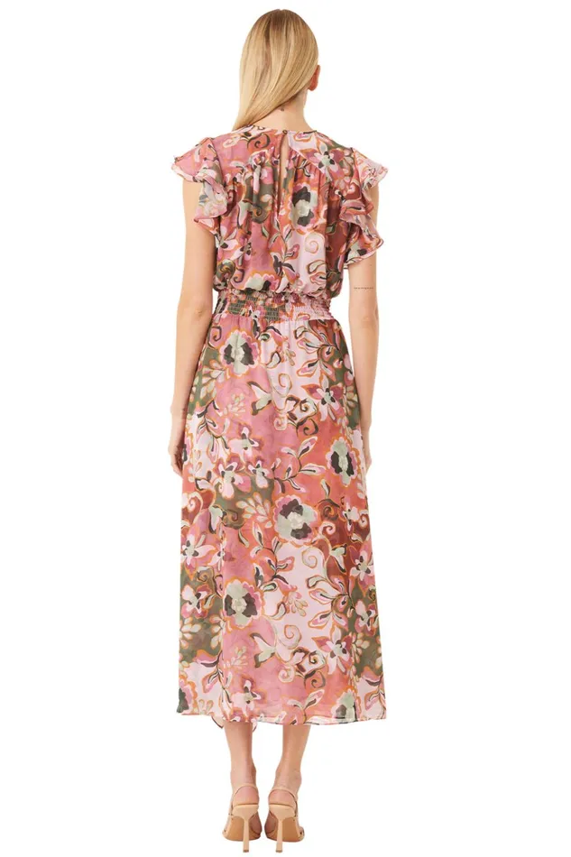 MISA Los Angeles DALITA DRESS Resort Batik Chiffon Women Dresses