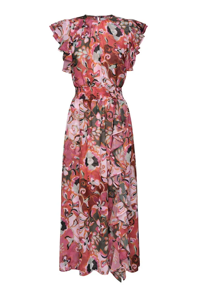 MISA Los Angeles DALITA DRESS Resort Batik Chiffon Women Dresses