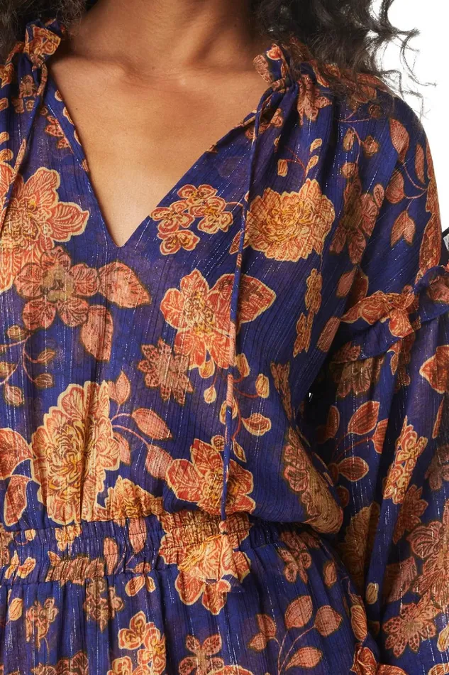 MISA Los Angeles ELENA DRESS Blue Marigold Women Dresses