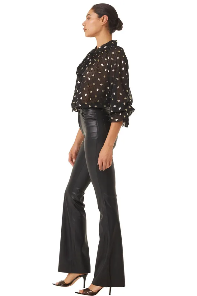 MISA Los Angeles GRACIE TOP Diamond Clip Dot Women Tops
