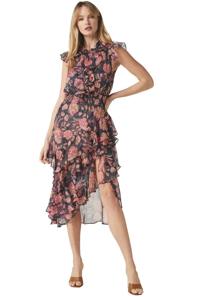 MISA Los Angeles ILYSA DRESS Flora Dot Women Dresses