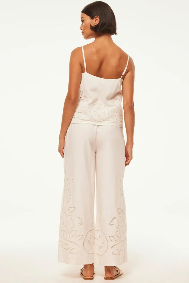 MISA Los Angeles MARCELA TOP Canary Eyelet Women Tops