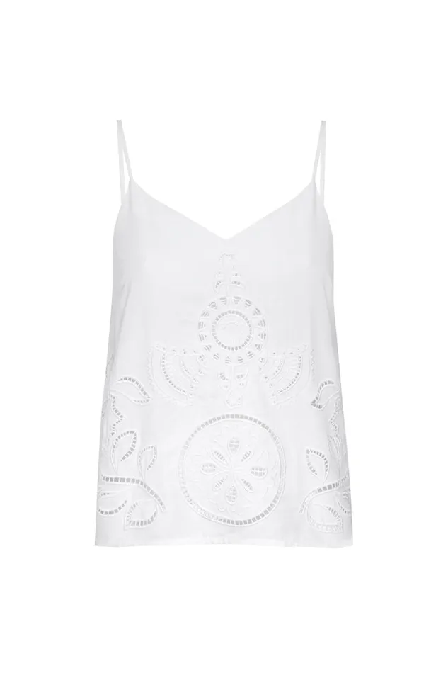 MISA Los Angeles MARCELA TOP Canary Eyelet Women Tops