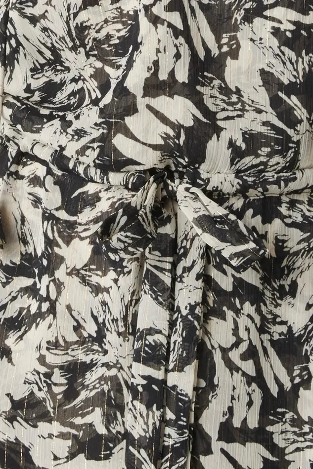 MISA Los Angeles RANJANA DRESS Tonal Abstract Women Dresses