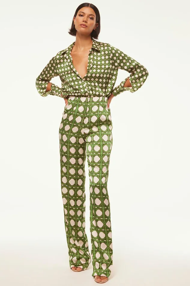 MISA Los Angeles RITA PANT Rattan Tile Women Pants