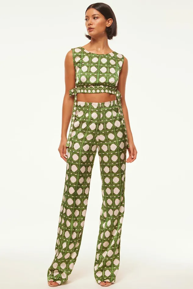 MISA Los Angeles RITA PANT Rattan Tile Women Pants