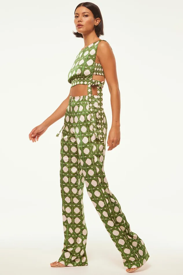 MISA Los Angeles RITA PANT Rattan Tile Women Pants