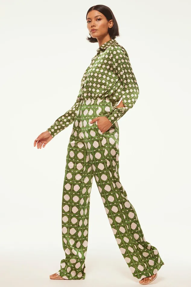 MISA Los Angeles RITA PANT Rattan Tile Women Pants
