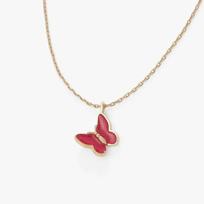 Necklaces Women Alex And Ani 90s Nostalgia Butterfly Necklace Gold