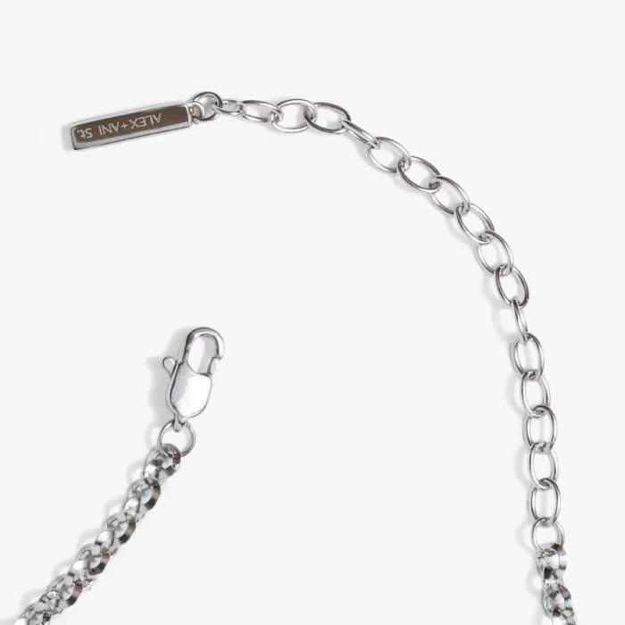 Necklaces Women Alex And Ani Faceted Rolo Charm and Layering Necklace Stainless Steel Gold