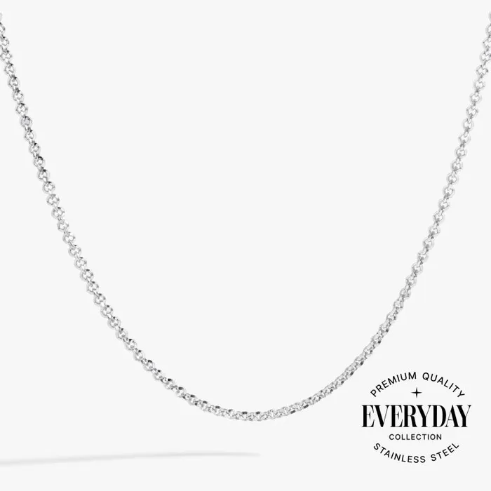 Necklaces Women Alex And Ani Faceted Rolo Charm and Layering Necklace Stainless Steel Gold