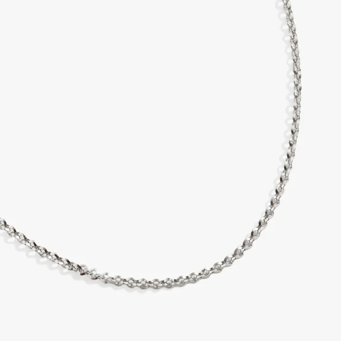 Necklaces Women Alex And Ani Faceted Rolo Charm and Layering Necklace Stainless Steel Gold