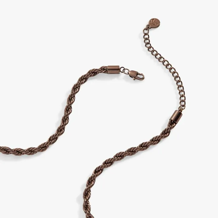Necklaces Women Alex And Ani French Rope Chain Necklace Shiny Chocolate