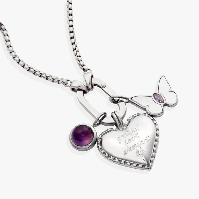 Necklaces Women Alex And Ani Heart Trio Interchangeable Charm Necklace Stainless Steel Silver Necklaces Women Alex And Ani Heart Trio Interchangeable Charm Necklace Stainless Steel Silver
