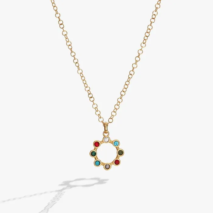 Necklaces Women Alex And Ani Hidden Message 039Daughter039 Crystal Necklace Stainless Steel Gold