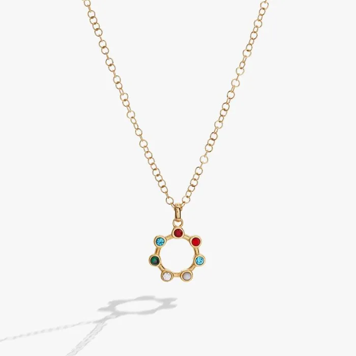 Necklaces Women Alex And Ani Hidden Message 039Grandma039 Crystal Necklace Stainless Steel Gold