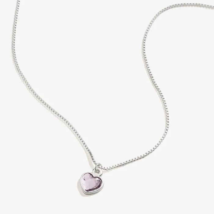 Necklaces Women Alex And Ani June Birthstone Light Amethyst Heart Necklace Gold