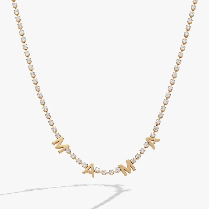 Necklaces Women Alex And Ani Mama Crystal Tennis Necklace Stainless Steel Gold Necklaces Women Alex And Ani Mama Crystal Tennis Necklace Stainless Steel Gold