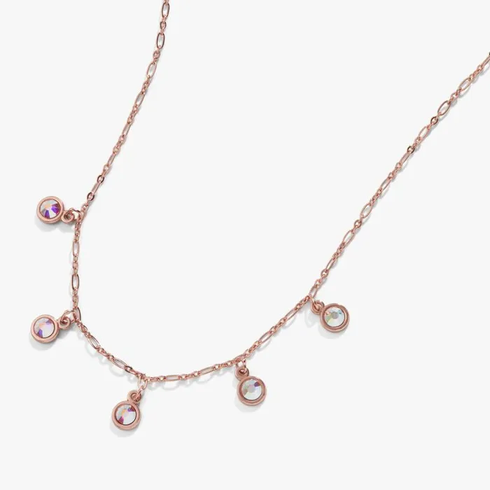 Necklaces Women Alex And Ani MultiCrystal Necklace Clear Crystal Shiny Rose Gold Necklaces Women Alex And Ani MultiCrystal Necklace Clear Crystal Shiny Rose Gold