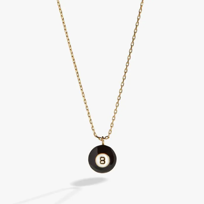 Necklaces Women Alex And Ani Nostalgia Eight Ball Necklace Gold
