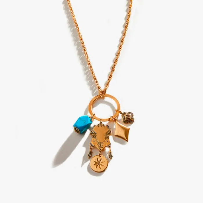 Necklaces Women Alex And Ani Oasis Charm Necklace Rafaelian Gold