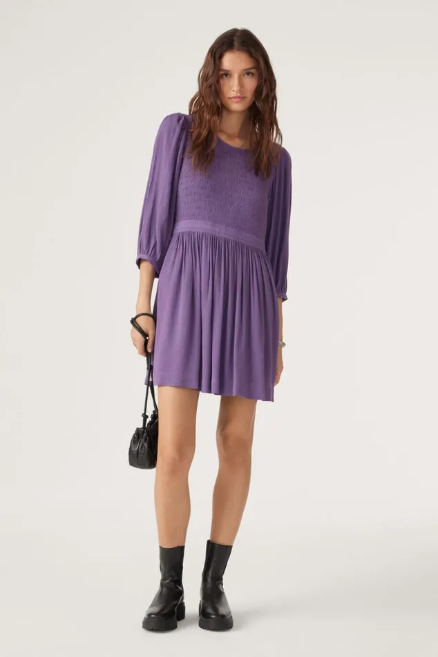 NedaShort Smocked Dress Clothing Baandsh Dresses