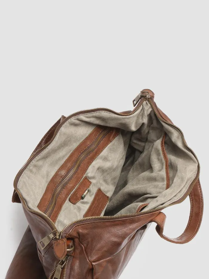 Officine Creative Bags HELMET 29 Cigar Brown Leather Briefcase 8211 Men