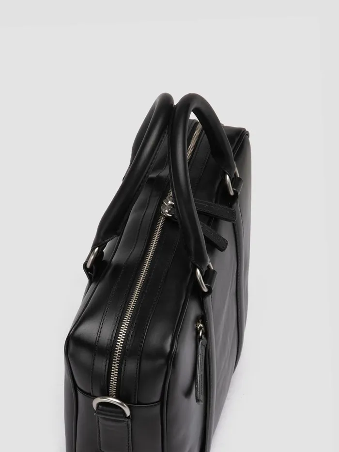 Officine Creative Bags QUENTIN 010 Nero Black Leather Briefcase 8211 Men