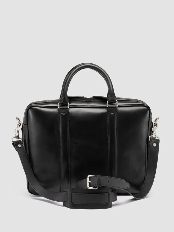 Officine Creative Bags QUENTIN 010 Nero Black Leather Briefcase 8211 Men