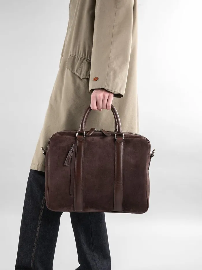 Officine Creative Bags QUENTIN 010 Nero Black Leather Briefcase 8211 Men