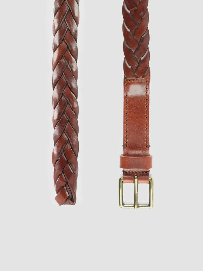 Officine Creative Belts OC STRIP 20 Bruciato Brown Leather Belt 8211 WomenMen Officine Creative Belts OC STRIP 20 Bruciato Brown Leather Belt 8211 WomenMen