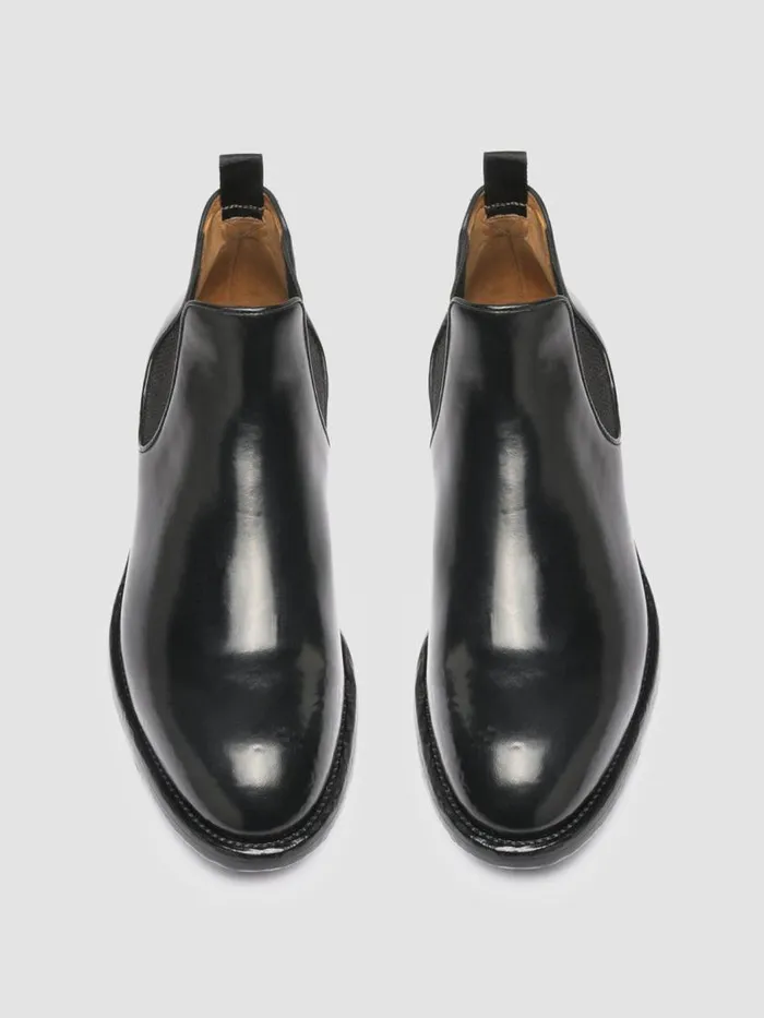 Officine Creative Boots and Ankle Boots TEMPLE 008 Nero Black Leather Chelsea Boots 8211 Men