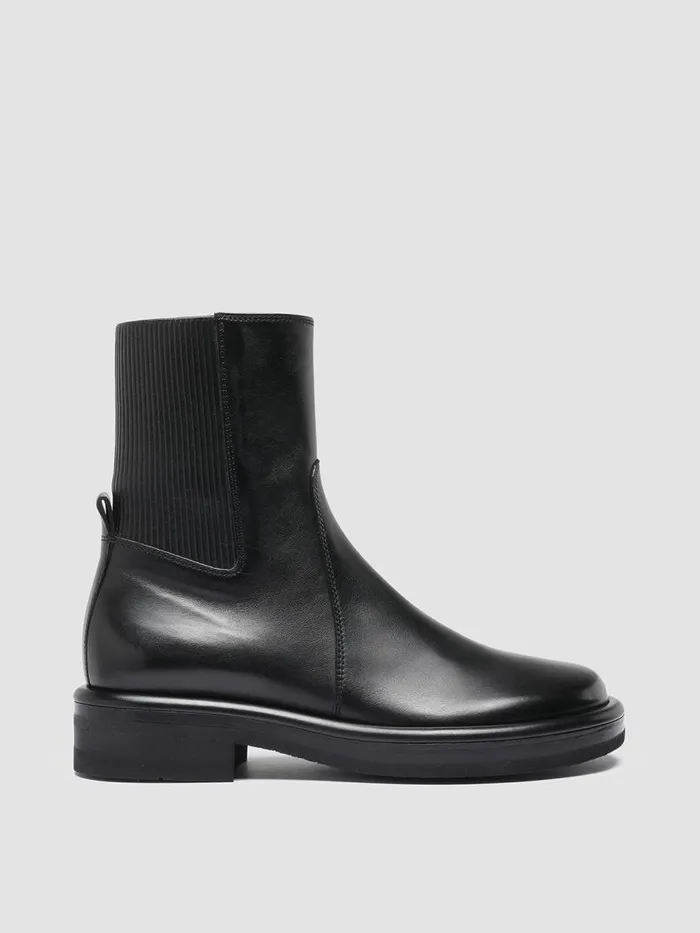 Officine Creative Boots and Booties ERA 003 Nero Black Leather Zip Boots 8211 Women Officine Creative Boots and Booties ERA 003 Nero Black Leather Zip Boots 8211 Women