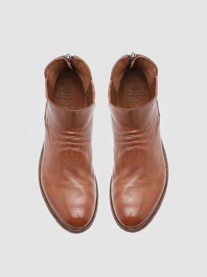 Officine Creative Boots and Booties LEXIKON 528 Vecchio Sughero Brown Leather Booties 8211 Women Officine Creative Boots and Booties LEXIKON 528 Vecchio Sughero Brown Leather Booties 8211 Women