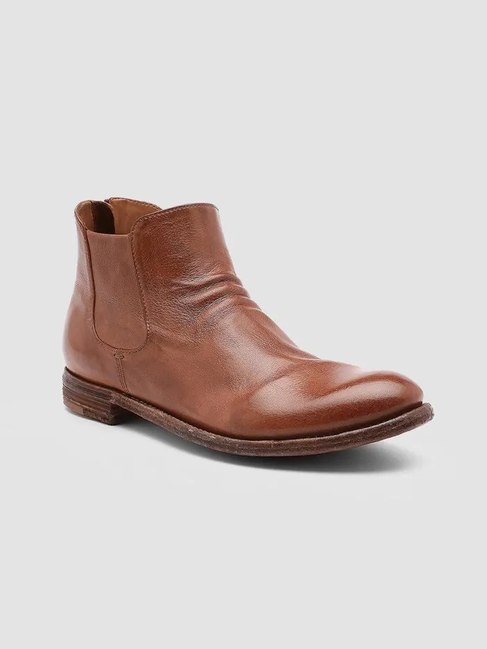 Officine Creative Boots and Booties LEXIKON 528 Vecchio Sughero Brown Leather Booties 8211 Women Officine Creative Boots and Booties LEXIKON 528 Vecchio Sughero Brown Leather Booties 8211 Women