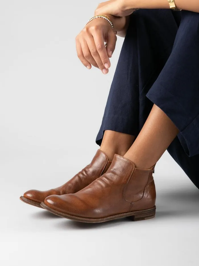 Officine Creative Boots and Booties LEXIKON 528 Vecchio Sughero Brown Leather Booties 8211 Women Officine Creative Boots and Booties LEXIKON 528 Vecchio Sughero Brown Leather Booties 8211 Women