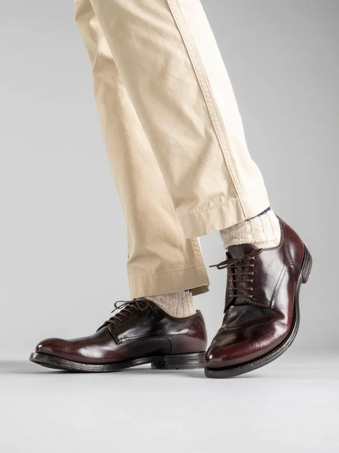 Officine Creative Derbies and Oxfords ANATOMIA 012 TMoro Brown Leather Derby Shoes 8211 Men