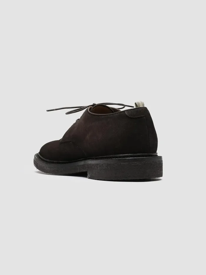 Officine Creative Derbies and Oxfords HOPKINS CREPE 110 Chocolate Brown Suede Derby Shoes 8211 Men Officine Creative Derbies and Oxfords HOPKINS CREPE 110 Chocolate Brown Suede Derby Shoes 8211 Men