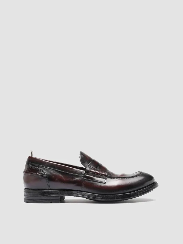 Officine Creative Loafers BALANCE 011 Bord Burgundy Leather Penny Loafers 8211 Men Officine Creative Loafers BALANCE 011 Bord Burgundy Leather Penny Loafers 8211 Men
