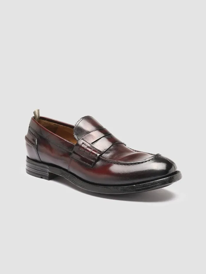 Officine Creative Loafers BALANCE 011 Bord Burgundy Leather Penny Loafers 8211 Men Officine Creative Loafers BALANCE 011 Bord Burgundy Leather Penny Loafers 8211 Men