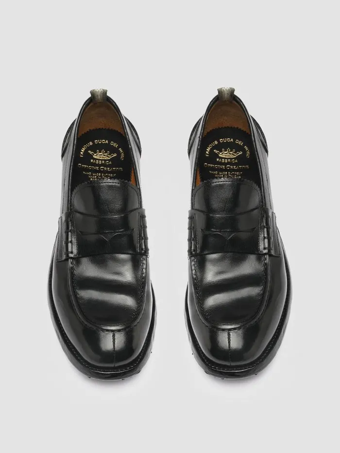 Officine Creative Loafers BALANCE 011 Nero Black Leather Penny Loafers 8211 Men Officine Creative Loafers BALANCE 011 Nero Black Leather Penny Loafers 8211 Men