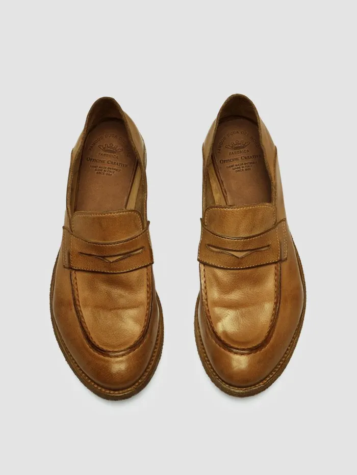 Officine Creative Loafers LEXIKON 516 Vecchio Sughero Brown Leather Loafers 8211 Women Officine Creative Loafers LEXIKON 516 Vecchio Sughero Brown Leather Loafers 8211 Women