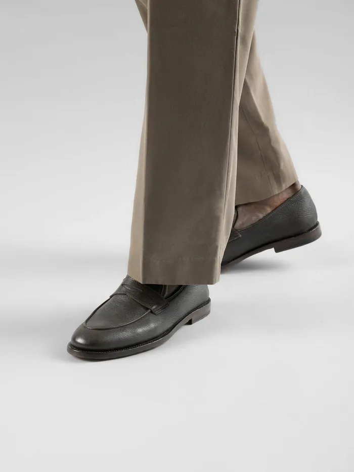 Officine Creative Loafers OPERA 001 Ebano Brown Leather Penny Loafers 8211 Men