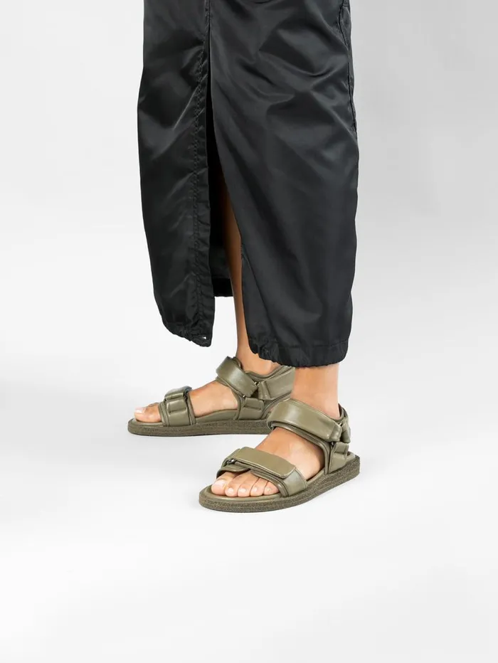 Officine Creative Sandals INNER 102 Conifera Green Leather Sandals 8211 Women Officine Creative Sandals INNER 102 Conifera Green Leather Sandals 8211 Women