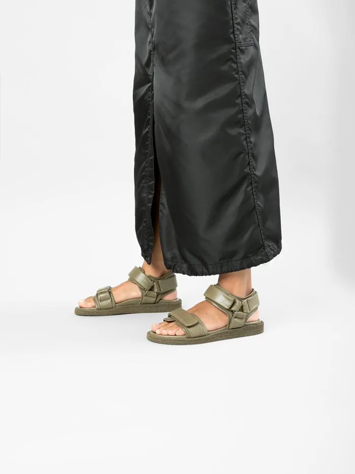 Officine Creative Sandals INNER 102 Conifera Green Leather Sandals 8211 Women Officine Creative Sandals INNER 102 Conifera Green Leather Sandals 8211 Women