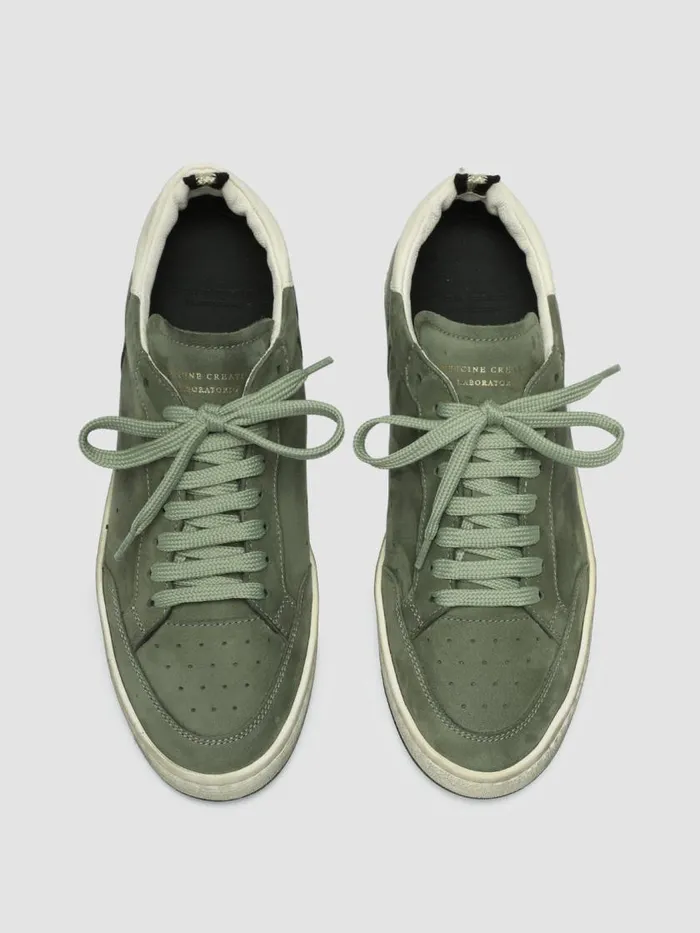 Officine Creative Sneakers MAGIC 102 ArmyTofu Green Suede And Leather Low Top Sneakers 8211 Women Officine Creative Sneakers MAGIC 102 ArmyTofu Green Suede And Leather Low Top Sneakers 8211 Women