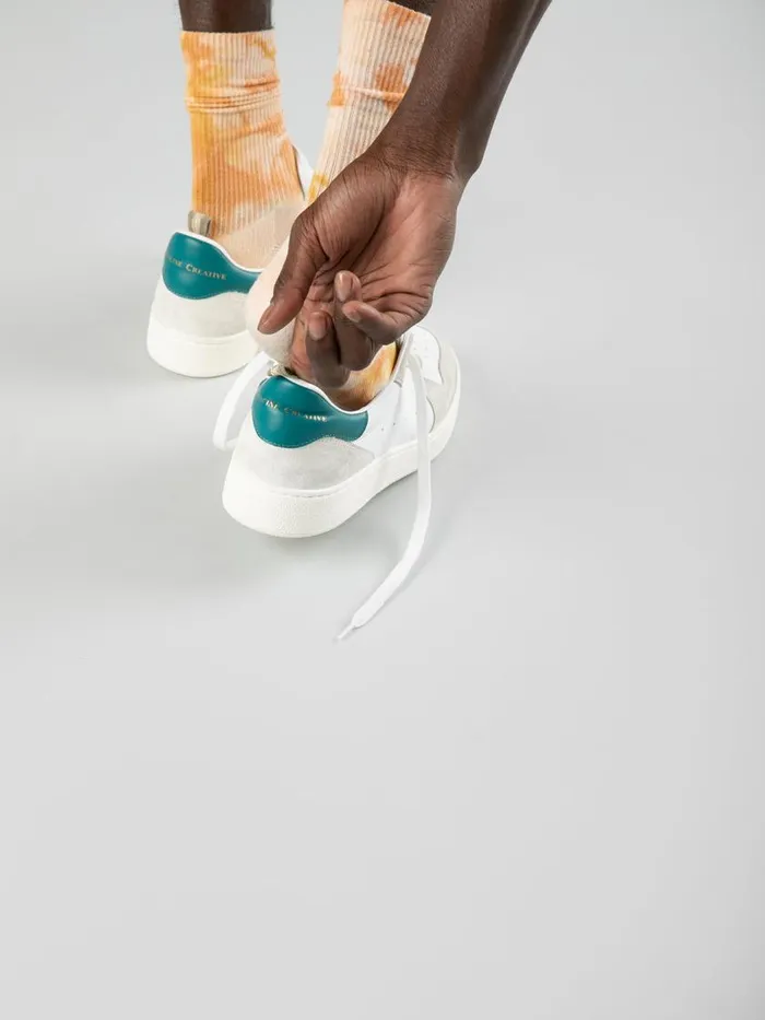 Officine Creative Sneakers MOWER 008BiancoBiancoCactus White Leather And Suede Sneakers 8211 Men Officine Creative Sneakers MOWER 008BiancoBiancoCactus White Leather And Suede Sneakers 8211 Men