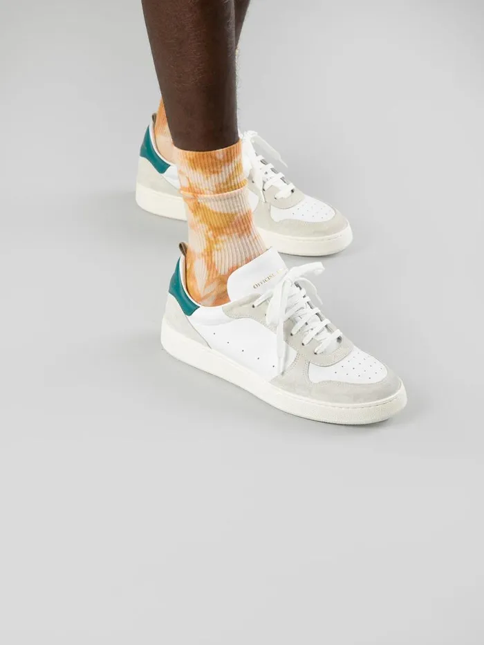 Officine Creative Sneakers MOWER 008BiancoBiancoCactus White Leather And Suede Sneakers 8211 Men Officine Creative Sneakers MOWER 008BiancoBiancoCactus White Leather And Suede Sneakers 8211 Men
