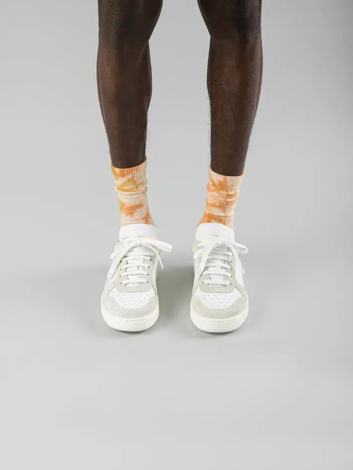Officine Creative Sneakers MOWER 008BiancoBiancoCactus White Leather And Suede Sneakers 8211 Men Officine Creative Sneakers MOWER 008BiancoBiancoCactus White Leather And Suede Sneakers 8211 Men